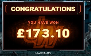 Picture of a decent casino win